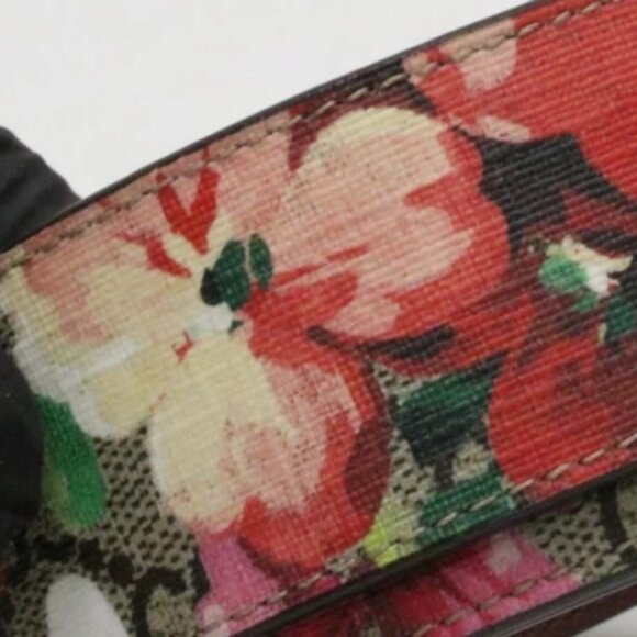 GG Plus Monogram Blooms Plaque Beige Multicolor Dry Rose Belt Size 90/36 - Picture 10 of 15